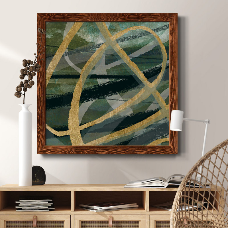 Build up - Art textuel sur toile, Cadre en érable, H 17 po x l 17 po x P 1,5 po