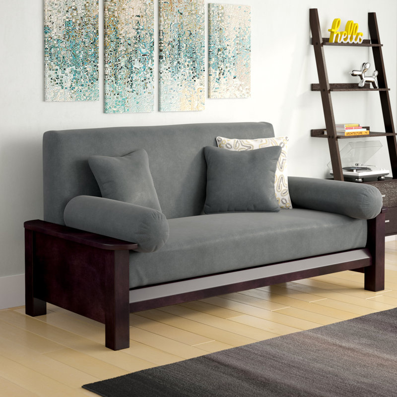 Housse de futon - texture chenille Samantha, Double, Mélange de polyester lagon
