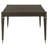 Ash Brown Extension Leaf Dining Table