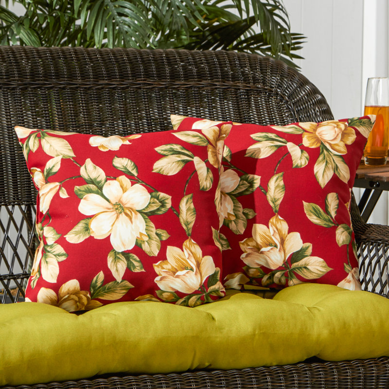 Housse de coussin d'extérieur carré Covington, Floral Roma