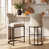 Beige Seat/Black Legs/Faux Leather selected