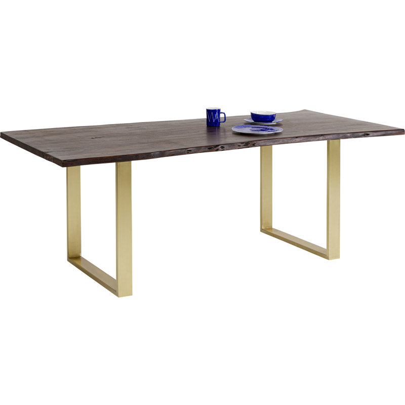 Table Harmony, dark brass, 76cm H x 200cm L x 100cm W