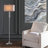 Raney 60'' Chrome Traditional Floor Lamp
