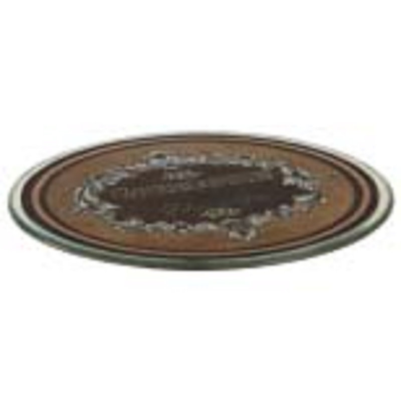 Assiette décorative en verre Owings, H 0,3 po x l 6,3 po x P 6,3 po