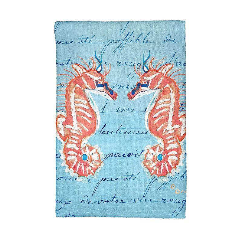 Serviette de thé en cheval corail sea
