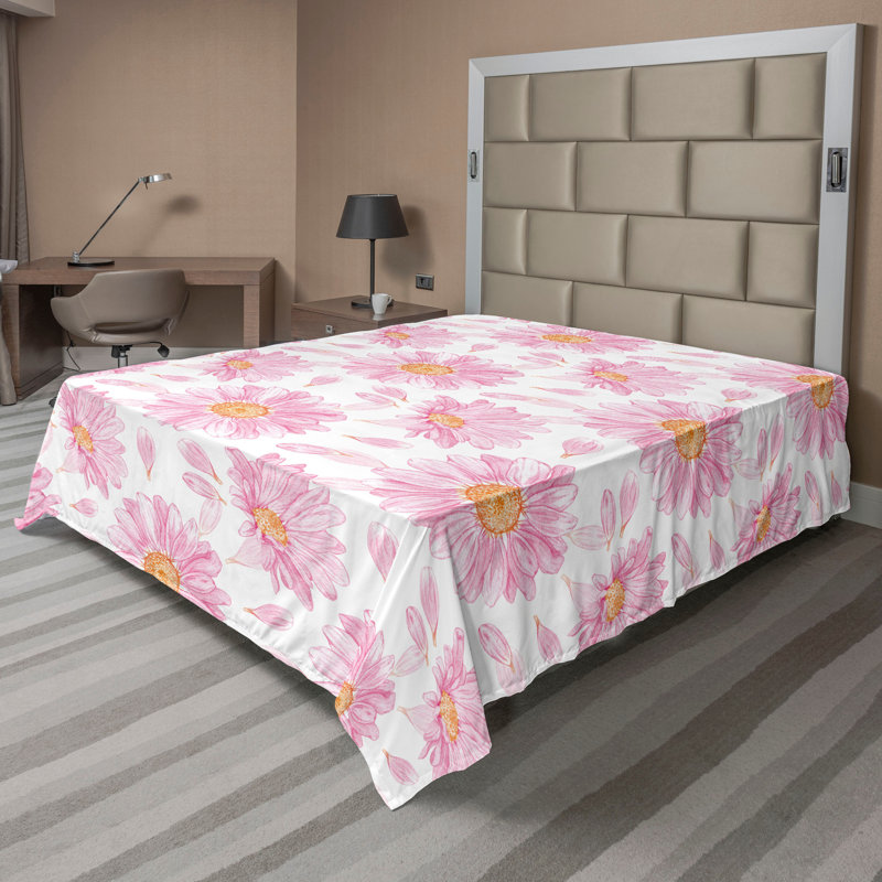 Drap plat Ambesonne Spring, Drap plat de taille double