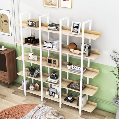 Nakaia 70.8" H x 70.8" W Steel Etagere Bookcase