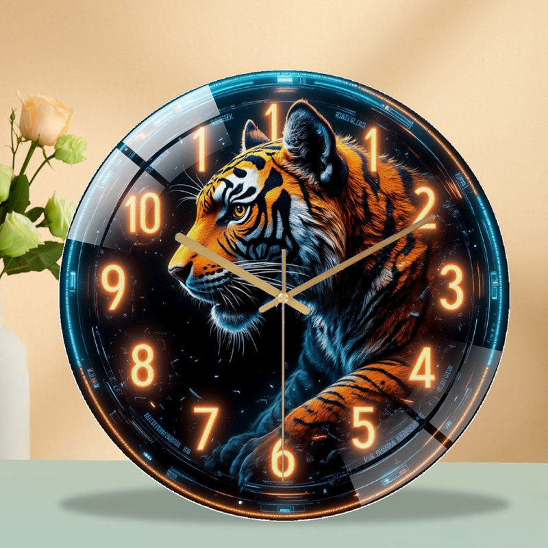 Horloge murale en verre 12 po