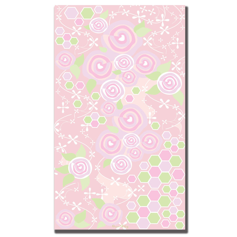 « rose mosaic », art sur toile