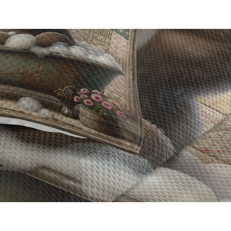 Polyester Coverlet, Queen Coverlet + 2 Standard Shams