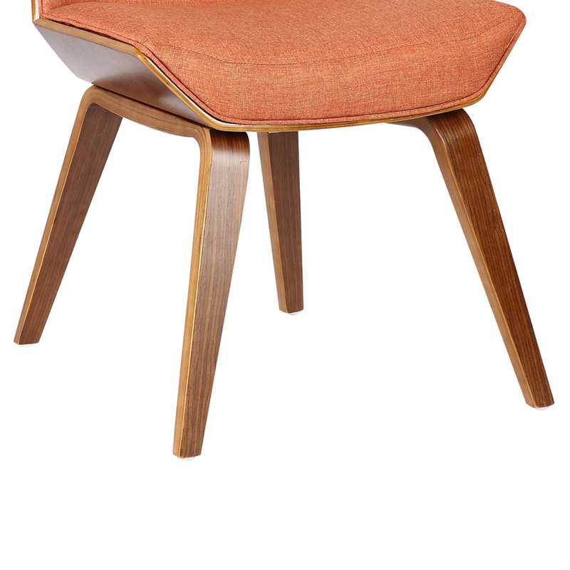 Terence 46cm H Polyester Blend Upholstered Side Chair, Orange