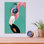 Art mural en verre sauvage 4 pi par Yvette St. Amant