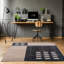 Tapis géométrique noir / crème Carina-22960324