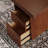 Tan Rectangular Solid Wood with 2 drawers desk-109310291