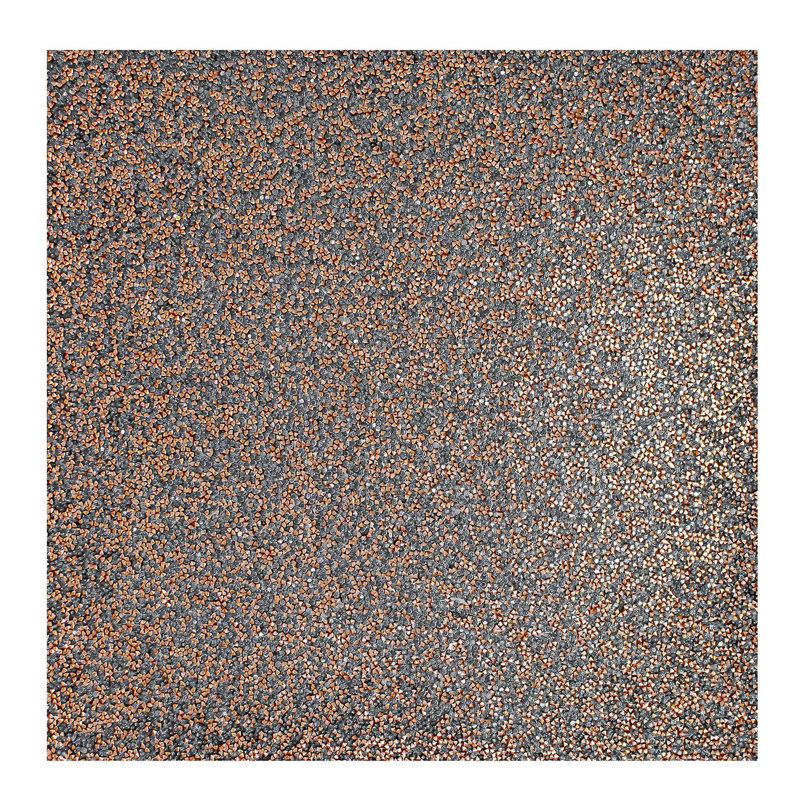 Napperon carré de 14 po Sparkles Home Luminous, Gris anthracite or rose