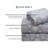 Snowflake Haze Grey Turkish Flannel Sheet Set-110479132