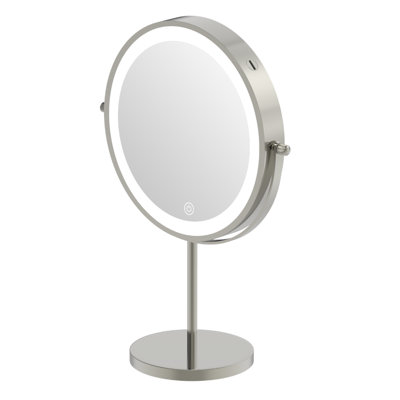 Miroir de plancher rond en métal Dillwyn