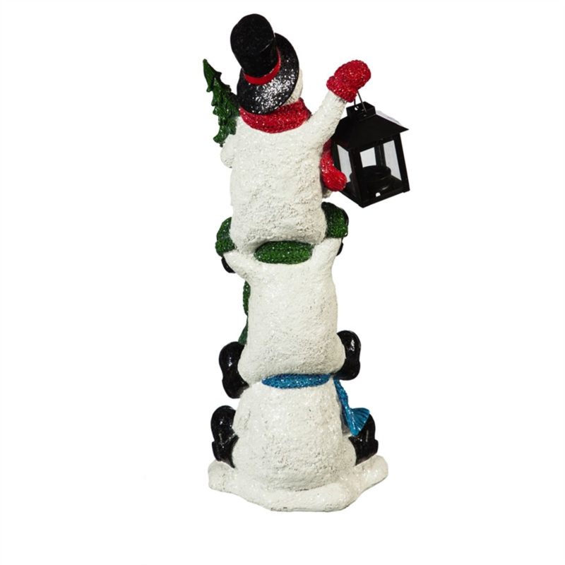 Figurine de bonhomme de neige empilée