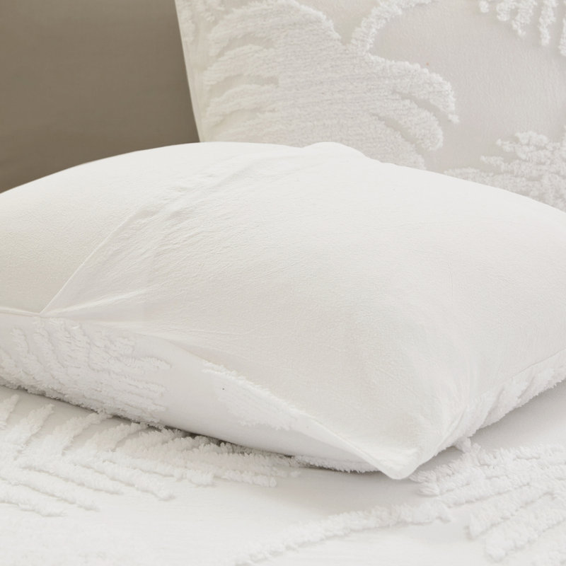 Literie en chenille de coton - 3 pièces, grand, thème de plage, maison, Édredon grand et 2 taies décoratives