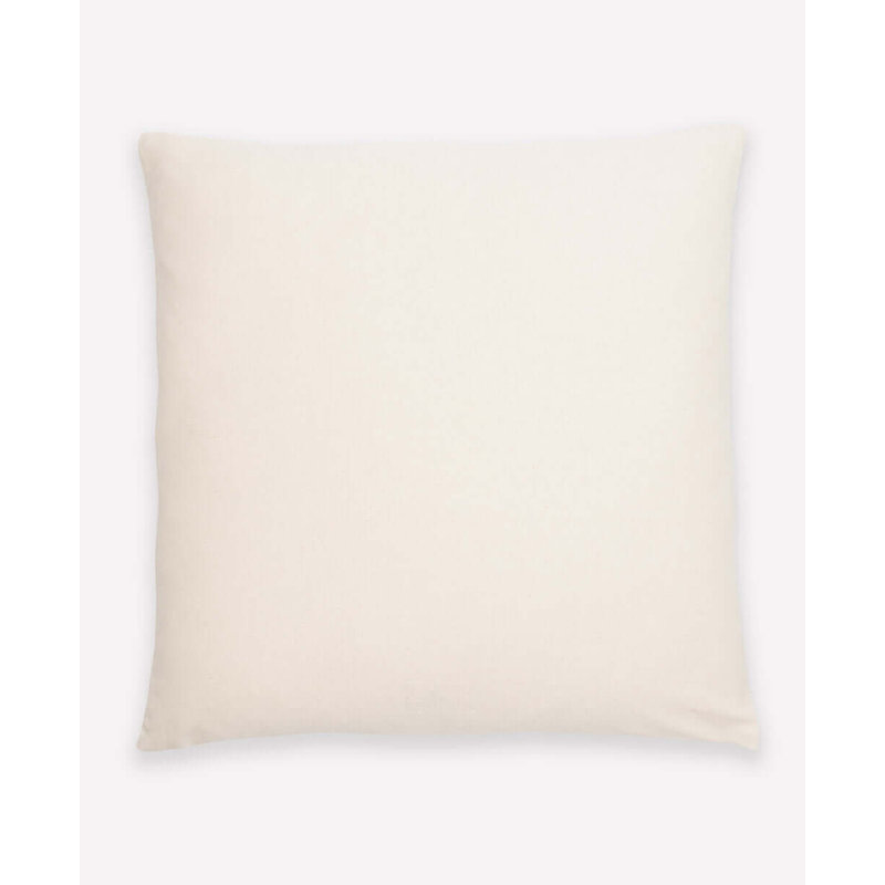 Interlock Square Pillow Cover & Insert, White/Spruce