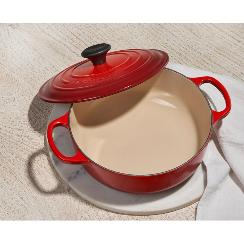 Le Creuset Signature Enameled Cast Iron 3.5 Qt Round Sauteuse with Lid, Caribbean