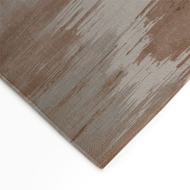 Tapis intérieur et extérieur beige Watercolor, Rectangle 9 pi x 12 pi
