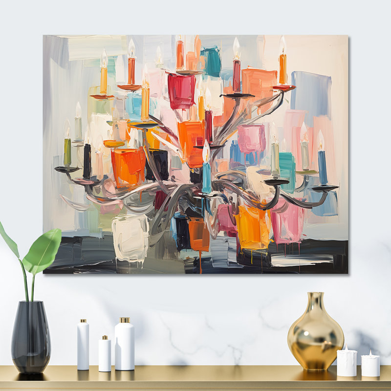 Lustre baroque coloré Brilliance - lustre en métal, art mural MT132404, H 30 po x l 40 po x P 1,5 po