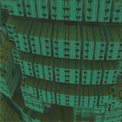 Vert abstrait Tapis décoratif