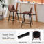 Upholstered Counter Stool with Metal Frame