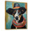 Peinture de Doberman avec chapeau noir - chien, art mural