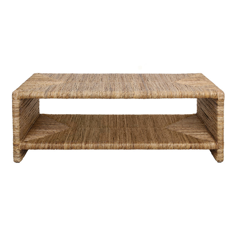 Kanza Abaca Coffee Table, Natural