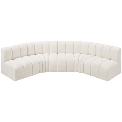 Hridaan Upholstered Curved Sectional Reversible