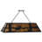 Luminaire suspendu linéaire pour table de billard 9 lumières Old Forge