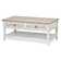 Juliet White Washed Solidwood Coastal Island Coffee Table