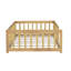 Lit simple en bois massif pour lit de transition pour tout-petit avec clôture sans porte-1131142841