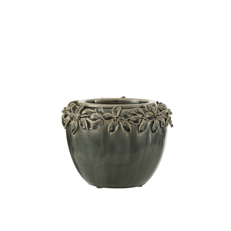 Spring / Summer 2024 Table Vase 1, 16.5cm H x 21.5cm W x 21.5cm D, Green