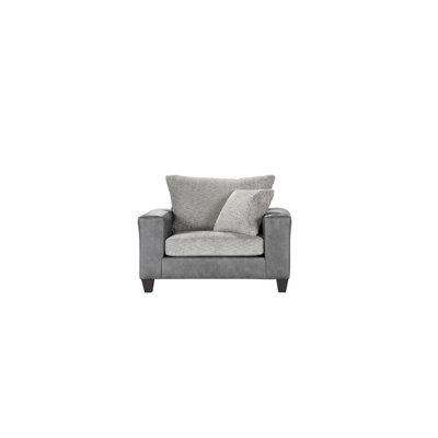 Fauteuil rembourré 49 po - Buxton graphite / étain Lowry