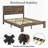 Easy Assembly Wood Platform Bed Frame-46400911-64560098
