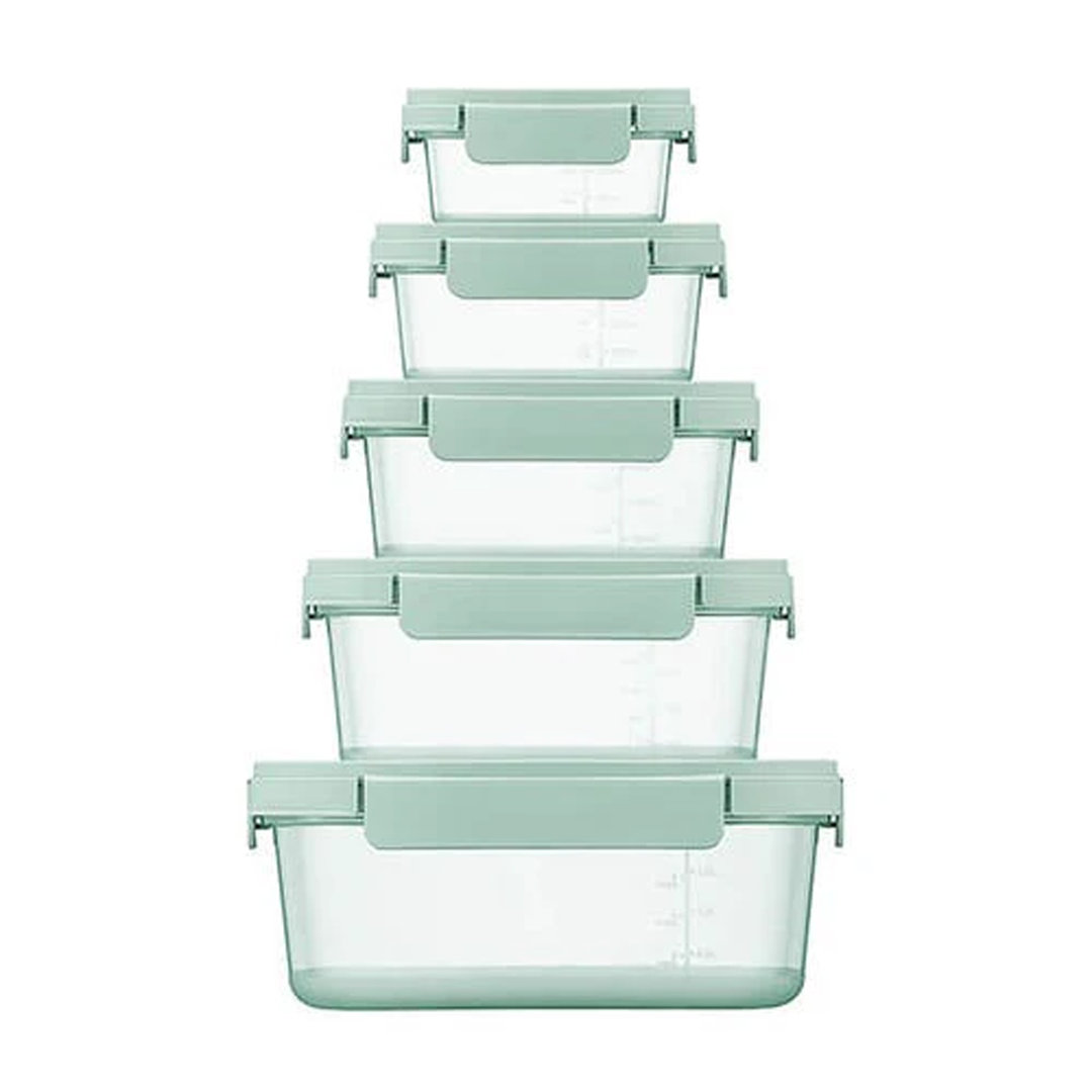NestnLock 5-Piece Container Set - Sage