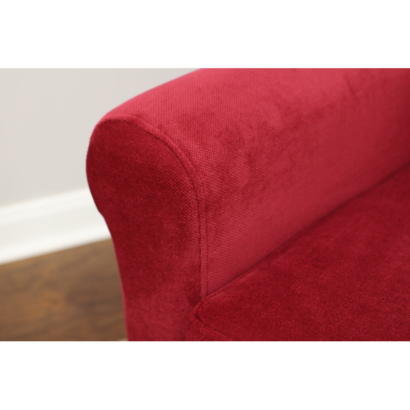 Ronald Upholstered Armchair, Cherry Red