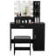 Ensemble coiffeuse avec tabouret et miroir Dasher-1351356152