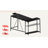 Baford L-shaped Computer Desk with Power Outlet, Gaming Desk with Monitor Stand and Shelves-464828180-464828181