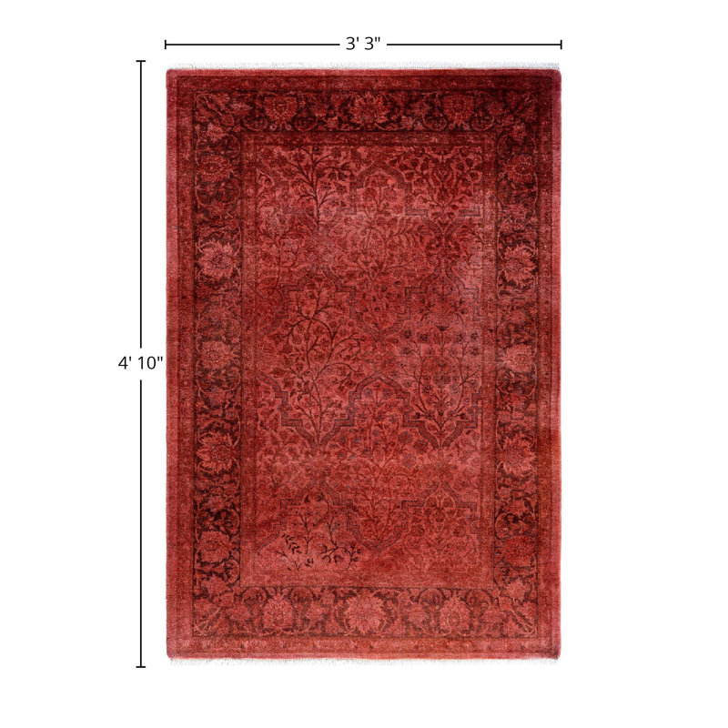 Kishwar One-of-a-Kind 3' 3" x 4' 10" Hand Knotted Area Rug