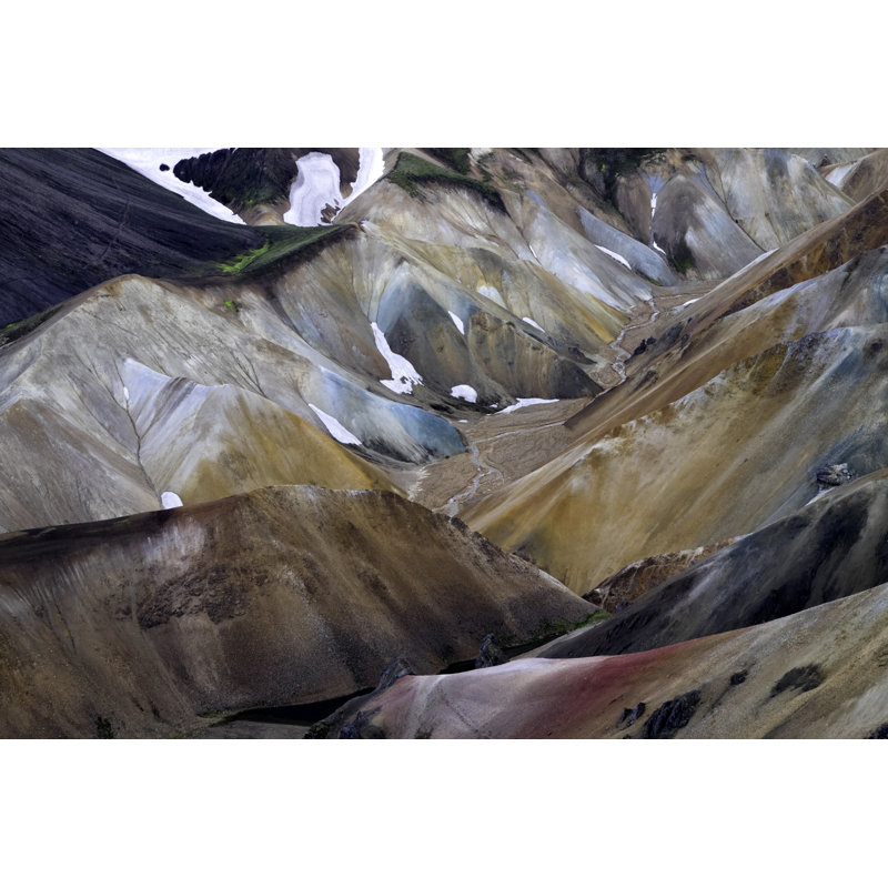 Landmannalaugar Mountains by Justinreznick - Wrapped Canvas Print, 51cm H x 76cm W x 3.8cm D