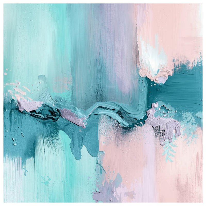 Couvertures bleues et roses, L 50 po x H 60 po