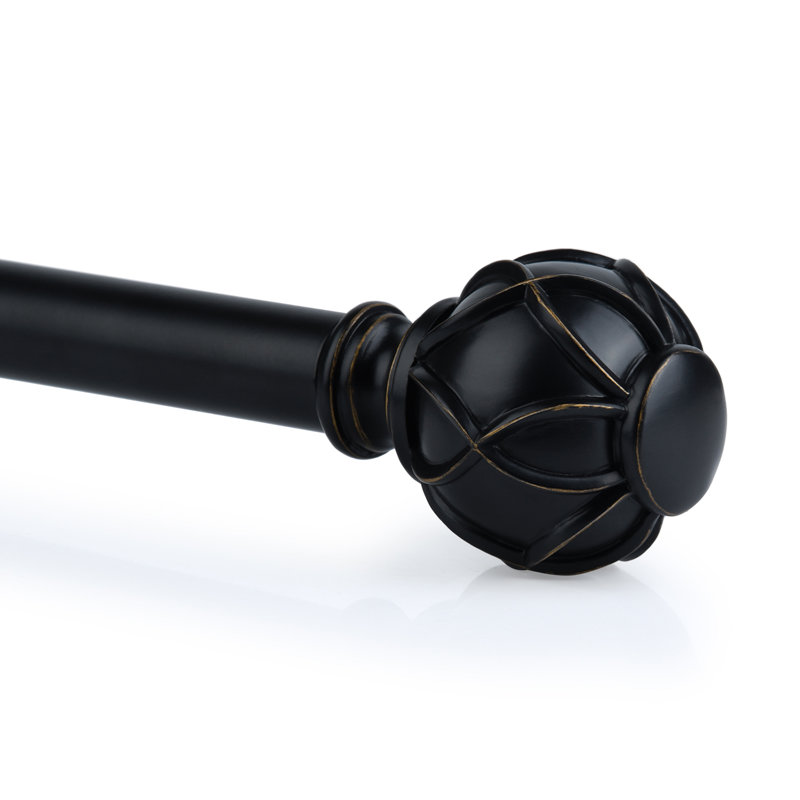 Ballou réglable 1 po, Noir, 48" - 86"