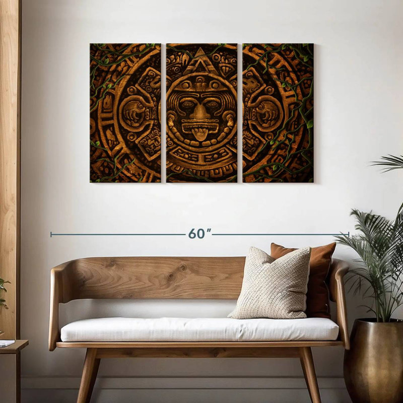 Kerner Aztec Symbol, 28" H x 45" W