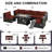 7-Piece Outdoor Furniture Set with Fire Pit Patio Wicker Conversation Set Cushions-709996488-726242629