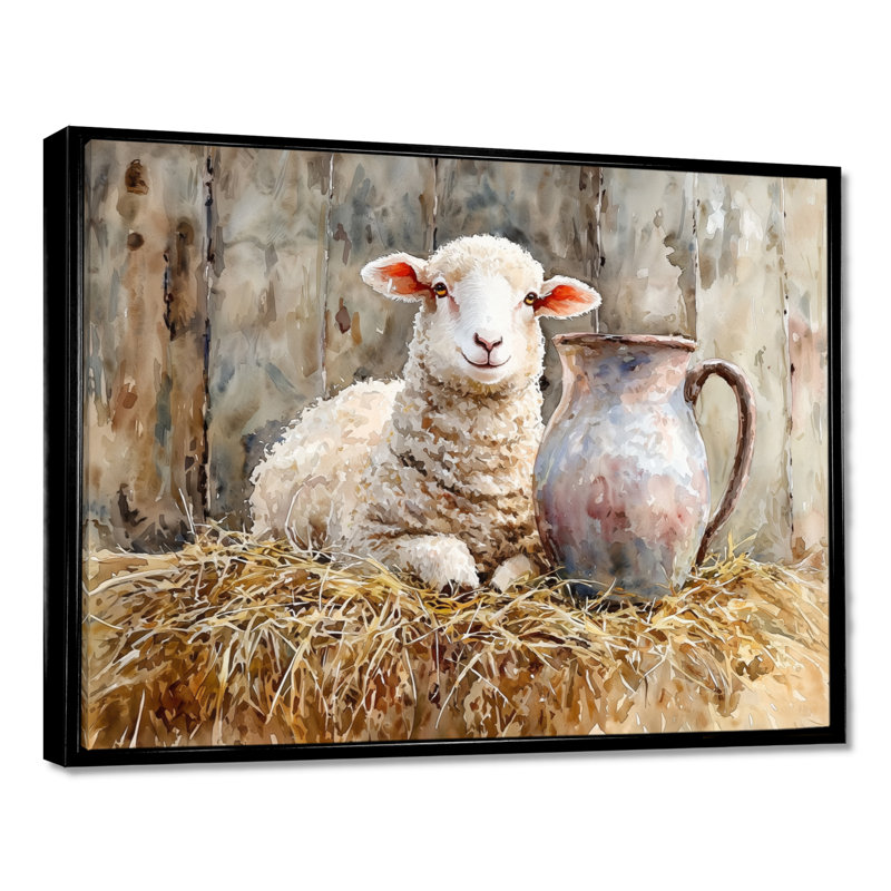 Douwine - Animals Wall Art, Black, Floater Framed Print, 24" H x 32" W