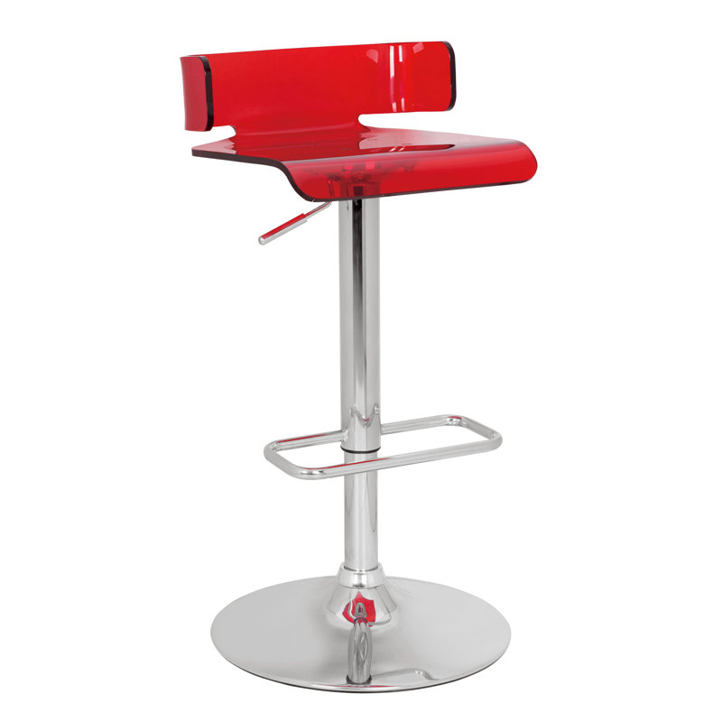 Tabouret pivotant réglable, Rouge